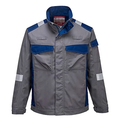 Image of Portwest FR08 Flame Resistant Bizflame Ultra Two Tone Jacket Grey, X Large