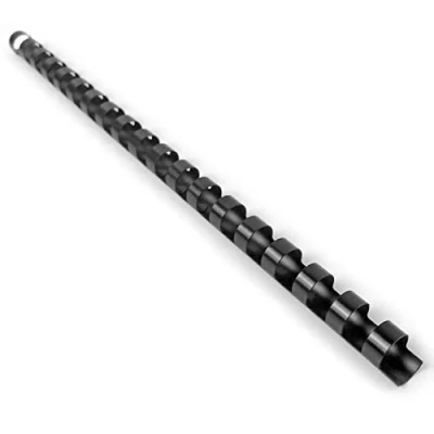 Image of HOUYEE 19 Ring Plastic Binding Comb,1/2 Inch Diameter,90 Sheet Capacity,Letter Size Black Comb Spines (1/2 inch, 50 Pack, Black)