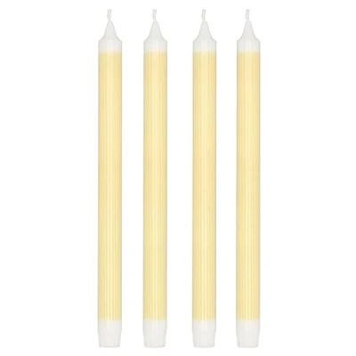 Image of Villa Collection Styles Dia 2.2 x 29 cm Stem Candles, Set of 4, Yellow
