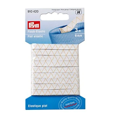 Image of Prym Elastic, White, 6 mm