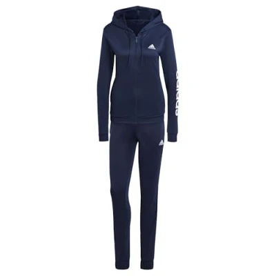 Image of adidas Sportswear SET Linear Tracksuit, Women&#039;s, Size: XXS, Legend ink