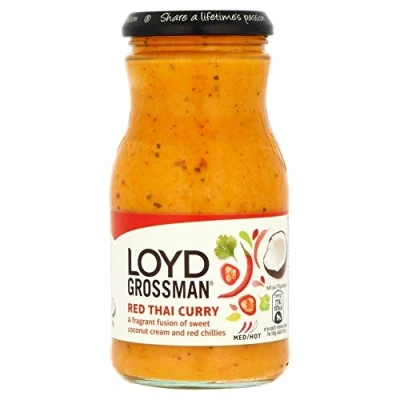 Image of Loyd Grossman Red Thai Curry Sauce (350g) Pack of 2