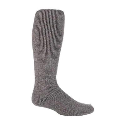 Image of HEAT HOLDERS Mens Extra Long Thick Heavy Winter Warm 2.7 TOG Knee High Thermal Wool Rich Socks (6 11 uk, Stone (XL.Wool))