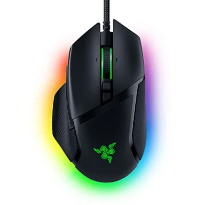 Image of Razer Basilisk V3 Wired Customisable Gaming Mouse (10+1 Programmable Buttons, HyperScroll Tilt Wheel, 11 Chroma RGB Lighting Zones, Optical Switches, Focus+ 26K DPI Sensor) Black