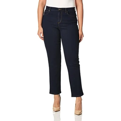Image of Gloria Vanderbilt Women&#039;s Petite Amanda Classic Tapered Jean, Rinse Noir, 14 Short