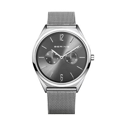 Image of BERING Unisex Analog Quartz ultra slim collection Watch with stainless steel Strap and Sapphire Crystal 17140 009