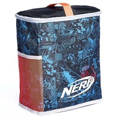 Image of Nerf Bunkr BKN 3427 Ready Reload Bag Licenced Storage Solution for Extra Darts and Accessories Features Lightweight, Easy Access Side Pockets, Carry Handle Zipper, 8+ Years