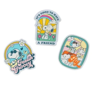 Image of Grupo Erik Set of 3 Patches Snoopy Iron On Patches, Sew Embroidery Applique for Clothing, Backpacks Gifts
