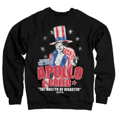 Image of Rocky Officially Licensed Apollo Creed Sweatshirt (Black) Medium