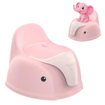 Image of Potty Training Toddler Toilet Seat, Baby with Splash Guard Portable Travel for Children Infant Potties Chair Toddlers Ages 1 6 Boys and Girls, Pink
