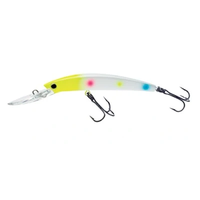 Image of Yo Zuri Crystal Minnow Deep Diver Walleye Floating Lure, 5 1/4&quot;, Wonderbread