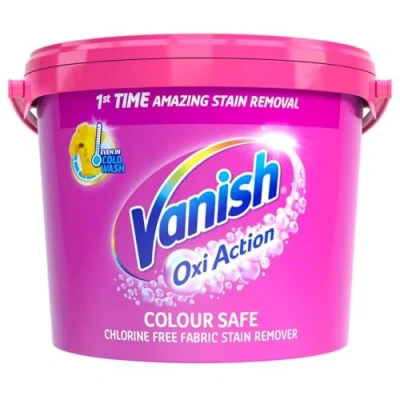 Image of Vanish Oxi Action Stain Remover Powder for Colours 2.4Kg Amazing Removal Lifts Tough Stains Chlorine Bleach Free Safe on Everyday Fabrics