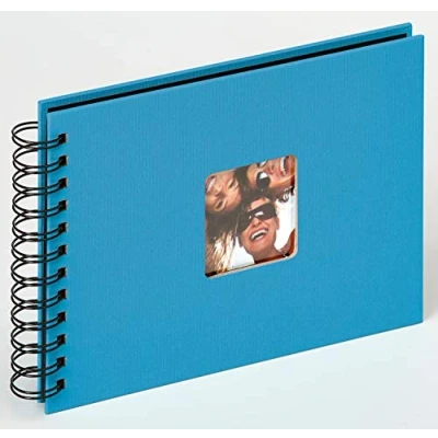Image of walther Design Photo Album Ocean Blue 23 x 17 cm Spiral with Punched Cover, Fun SA 109 U