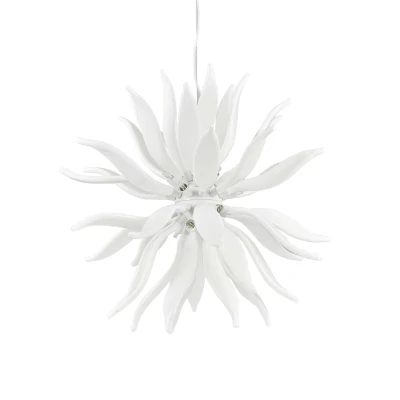 Image of Leaves 12 Light Large Ceiling Pendant White, G9