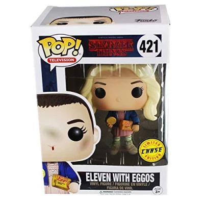 Image of Funko Pop! Tv Stranger Things Eleven In Wig W/ Eggos Chase Variant Vinyl Figure