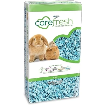 Image of Carefresh 99% Dust Free Blue Natural Paper Small Pet Bedding with Odor Control, 10 L