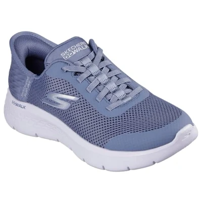 Image of Skechers Women&#039;s GO Walk Flex Grand Entry Sneaker, Blue, 5.5 UK