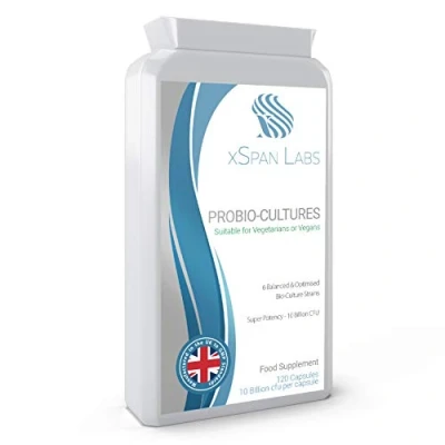 Image of ProBio Cultures 120 Capsules High Strength 10 Billion Live CFU Multi Strain Bio + PreBio FOS Formula Latest DRCaps© Encapsulation to Protect from gastric acids
