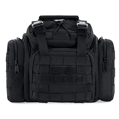 Image of Dr.Fish Carp Sea Fishing Tackle Bag Case Sack Carryall Waist Shoulder Waterproof Black