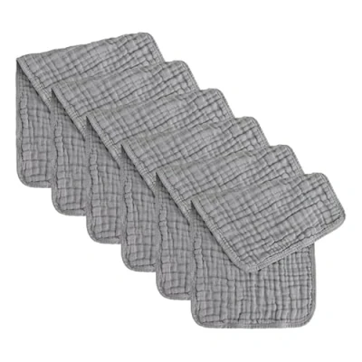 Image of Cubble Large Cotton, 50 x 25 cm Muslin Cloths for Baby, Burp Cloths, Hand Washcloths, Baby Towel, Extra Soft and Absorbent, (Pack of 6) (Grey)