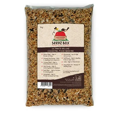 Image of Cockatiel Food 1kg Seed Feed Mix For Cockatiels Weiro Bird Quarrion SeedzBox Complete Foodstuff Donation to OneTreePlanted