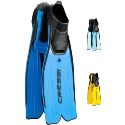 Image of Cressi Rondinella Snorkeling Fins Blue, Size 37 38