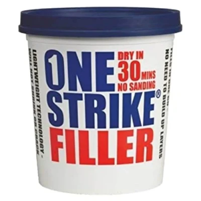 Image of Everbuild One Strike Multi Purpose Quick Drying Filler Time Application White 450 ml Tub