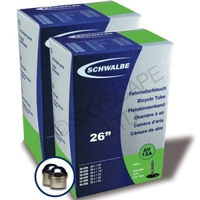 Image of Schwalbe Unisex&#039; s Inner Tubes, Black, 26&quot;