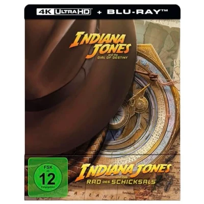 Image of Indiana Jones und das Rad des Schicksals UHD BD (Lim. Steelbook): 4K Ultra HD Blu ray + / Steelbook