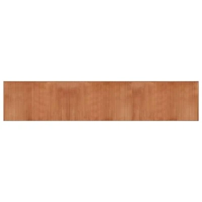 Image of vidaXL Brown Bamboo Floor Mat Rectangular Rug/Carpet Runner 60x300cm for Hallway, Living Room Durable, Water Resistant, Anti Slip