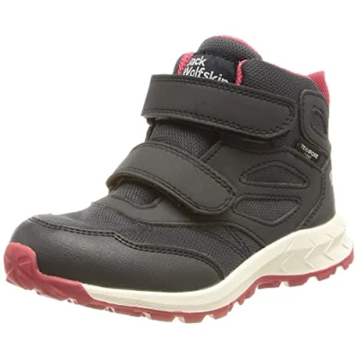 Image of Jack Wolfskin Woodland Texapore MID VC K Walking Shoe, Dark Blue/Pink, 13 UK Child