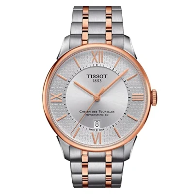 Image of Tissot Chemin Des Tourelles Mens Multicolour Watch T0994072203801 Stainless Steel One Size
