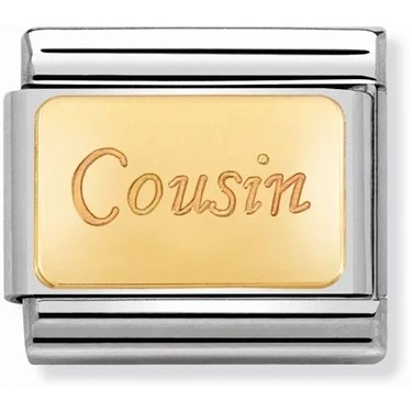 Image of Nomination Gold Cousin Charm