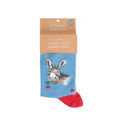 Image of Wrendale Designs &#039;&#039;Gentle Jack&#039; donkey Children&#039;s Socks Size 9 12