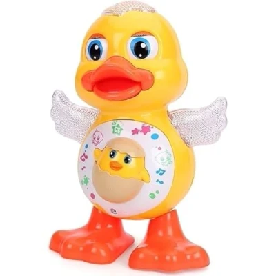 Image of YSAMAX Dancing Duck With Music, Flashing Lights And Real Action Toy For Kids, Developing Fine Motor Skills, Baby Duckling Toy, Best Gift Idea