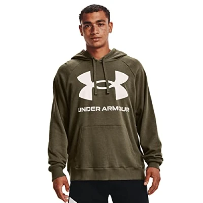 Image of Under Armour Mens Rival Big Logo Hoody Tent S