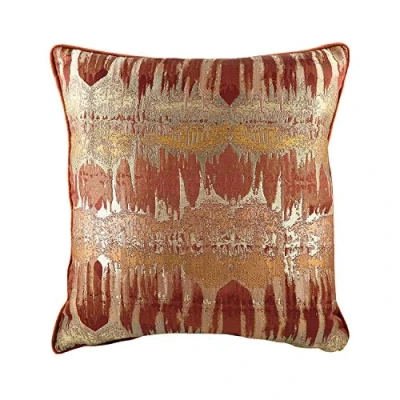 Image of Evans Lichfield Inca Jacquard Piped Cushion Cover Orange One Size