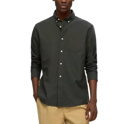 Image of SELETED HOMME Men&#039;s Slhregrick ox Shirt Ls Noos, Rosin/Detail:Mixed Forest Night, L