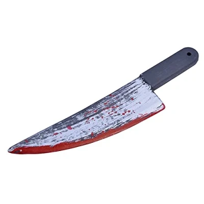 Image of Bristol Novelty BA490 Blood Splattered Knife, Unisex Adult, Red, One Size