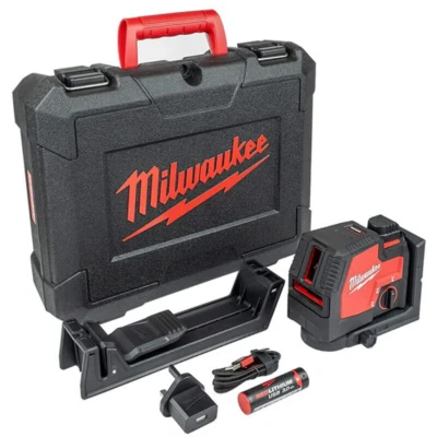 Image of Milwaukee L4CLL 301C Cross Line Laser Kit (1 X 3.0 Ah Battery)