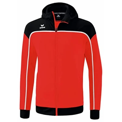Image of Erima Men&#039;s Change Training Jacket with Hood, Red/Black/White, L