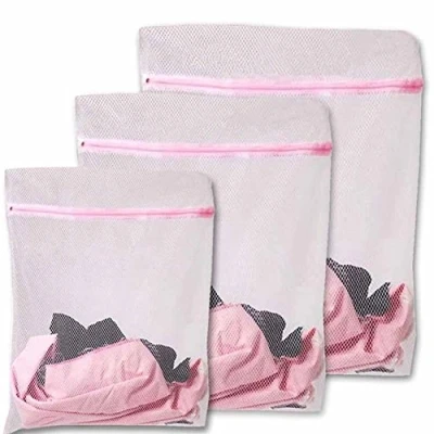 Image of Jiacheng29 3Pcs Laundry Bags Protect Clothes From Washing Machine Nylon Net Bag