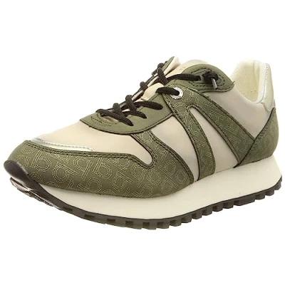 Image of bugatti Women&#039;s 432a6l075550 Sneaker, Dark Green Multicolour, 5 UK