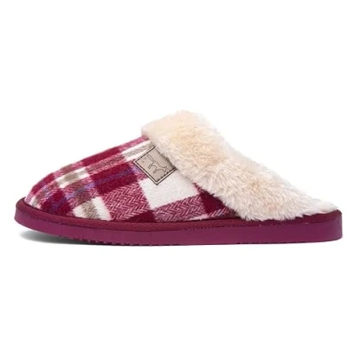 Image of Jo &amp; Joe Shetland Womens Red Mule Slipper Size 6 UK