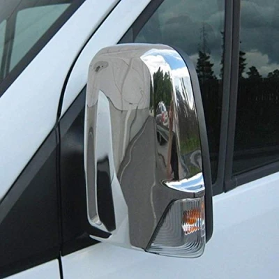 Image of Chrome Wing Mirror Cover for Sprinter W906 / Crafter [2006 2017] [Both Sides]