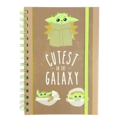 Image of Cup of Tees Star Wars: The Mandalorian Cutest in Galaxy Grogu Wiro Note Book,Multi