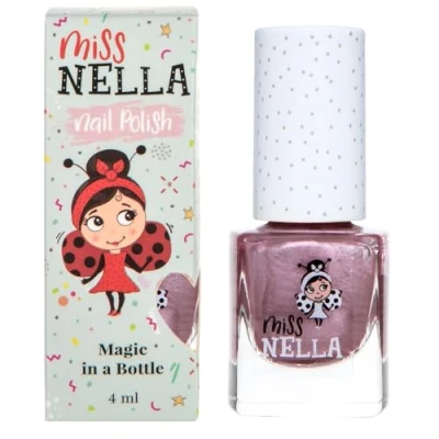 Image of Miss Nella Diplodo kiss Safe Special chrome red Nail Polish for Kids, Non Toxic &amp; Odour Free Formula Children and Toddlers, Natural Water Based Easy Peel Off