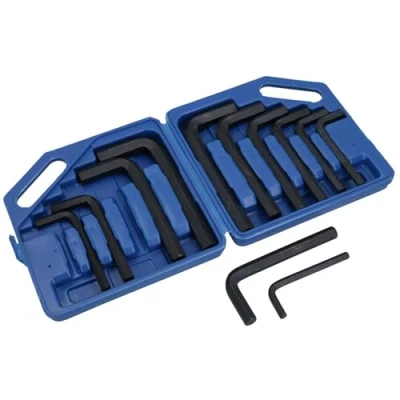 Image of Jumbo Allen Hex Key Set Metric AF Imperial 12pc Large Sizes Allan Alan TE233