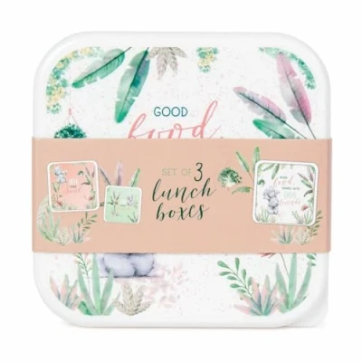 Image of Me To You Bear AGZ01155 Lunch Boxes, Plastic, 600 milliliters, Pink &amp; Green