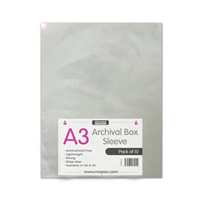 Image of A4 A3 A2 Archival Sleeves Acid Free Pack of (10) (A4)